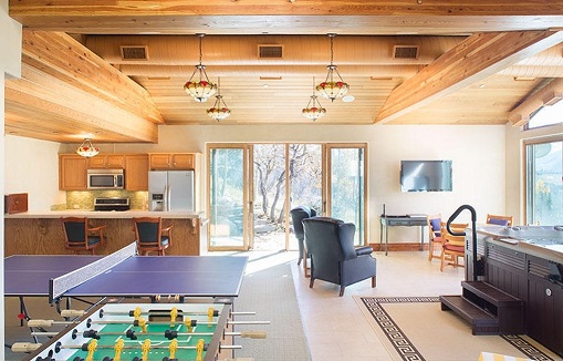 Salida mountain cabin living room